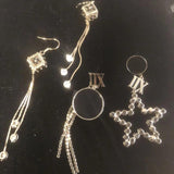 Different styles of earring sets